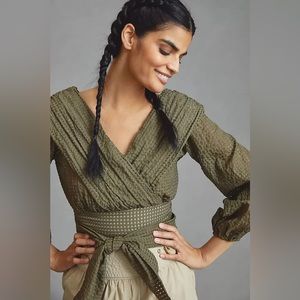 NWT | Maeve Anthropologie wrap cropped top